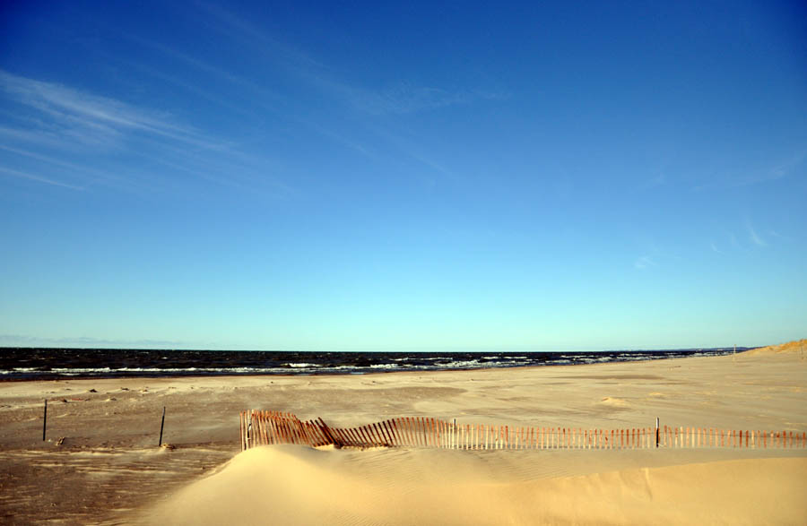 New Buffalo Michigan in winter.