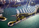 Aerial view of Belmont Harbor