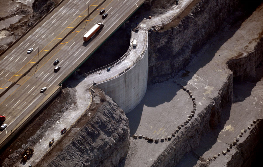 I-80/94 over the Thornton Quarry.