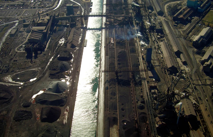 The former Bethlehem Steel Gary Works. 