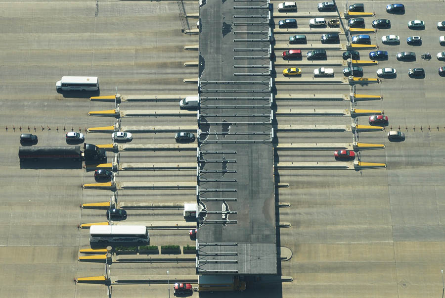 Chicago Skyway toll plaza.